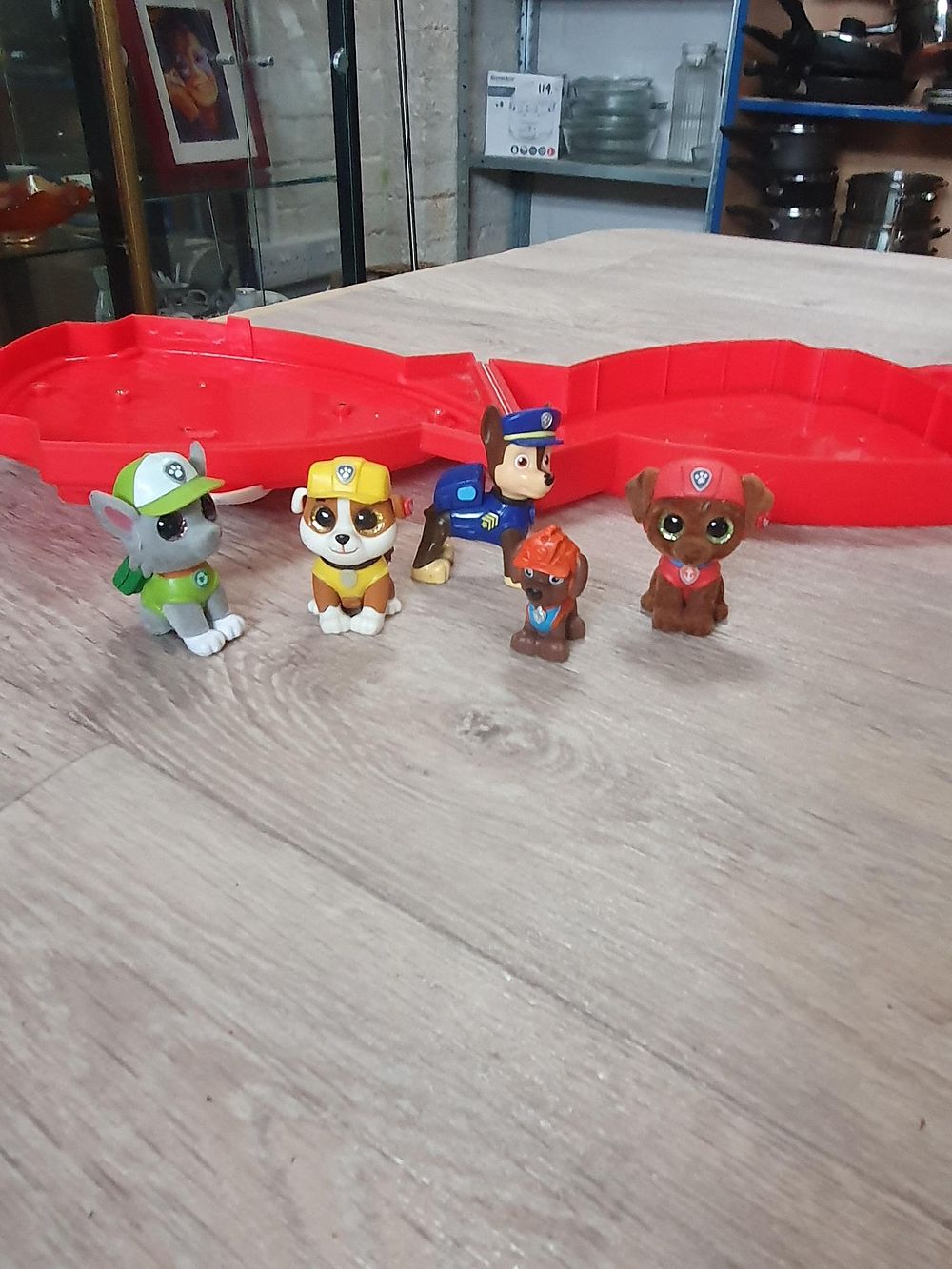 Lot 201: Spin Master PAW Patrol Character Figures and Marshall Carry Case - Used Condition