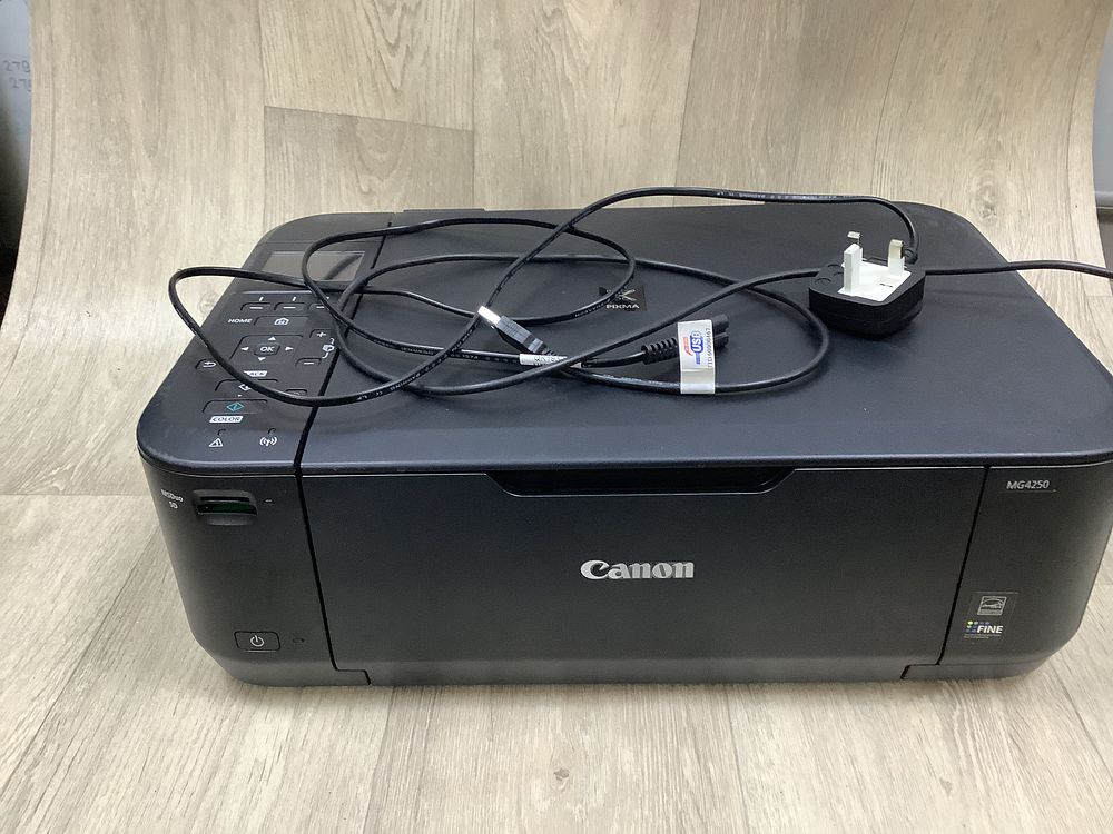 Lot 166: Canon PIXMA MG4250 Black All-in-One Inkjet Printer - Good Used Condition