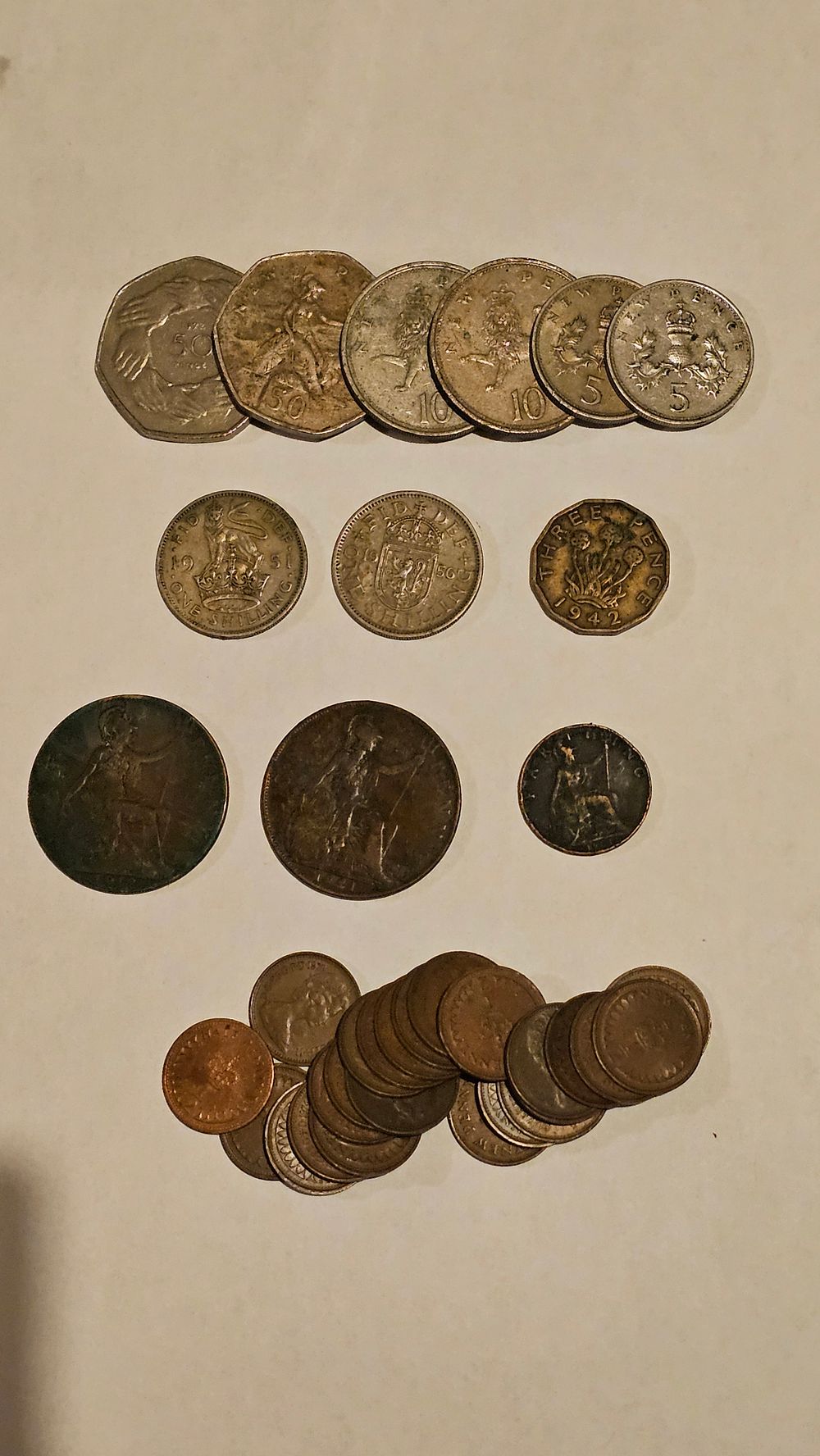 Lot 182: UK Pre-Decimal and Early Decimal Mixed Coinage Collection