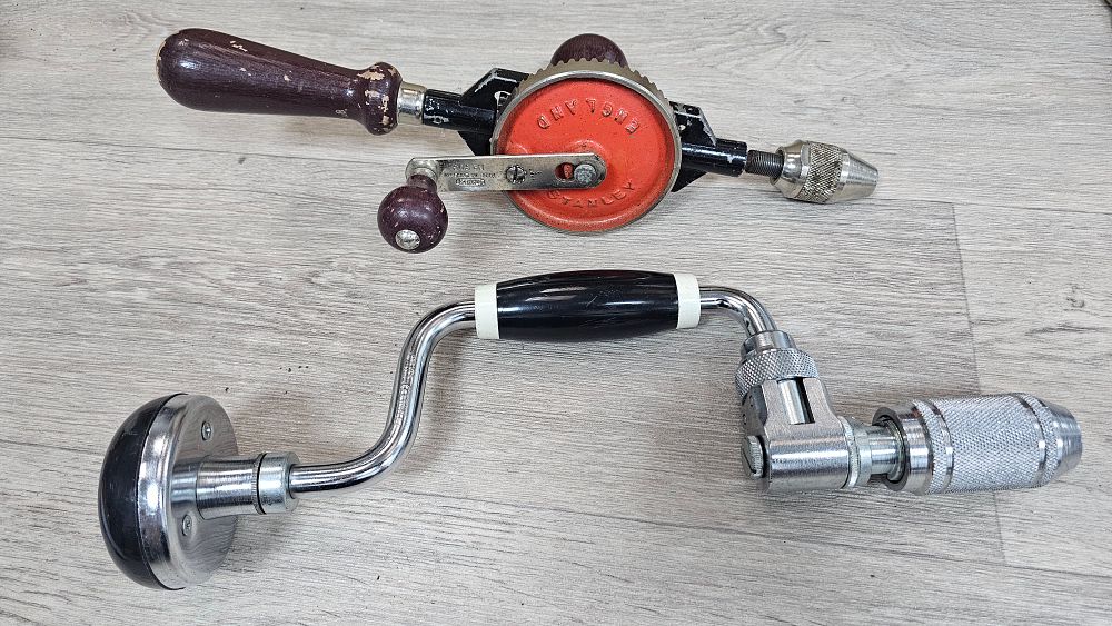 Lot 243: Stanley 803 and 02-740 Chrome and Cast Iron Hand Tools - good condition