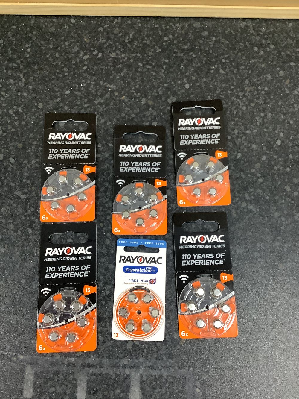 Lot 219: Rayovac Size 13 Hearing Aid Batteries - New Sealed