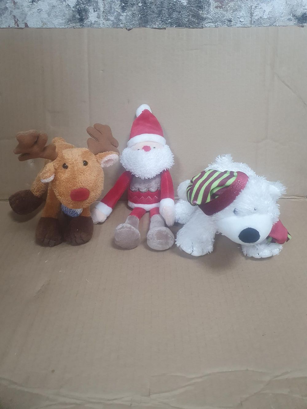Lot 268: Three Christmas Themed Plush Soft Toys inc Daisy Chain Reindeer