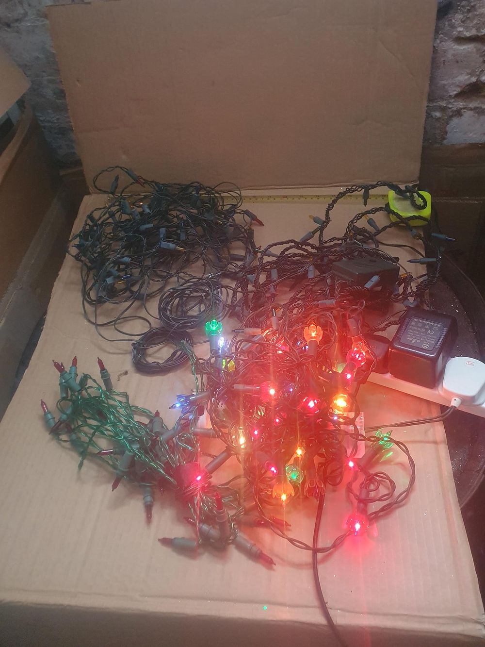 Lot 314: Multiple Sets of Decorative Christmas Flashing Lights - All Working
