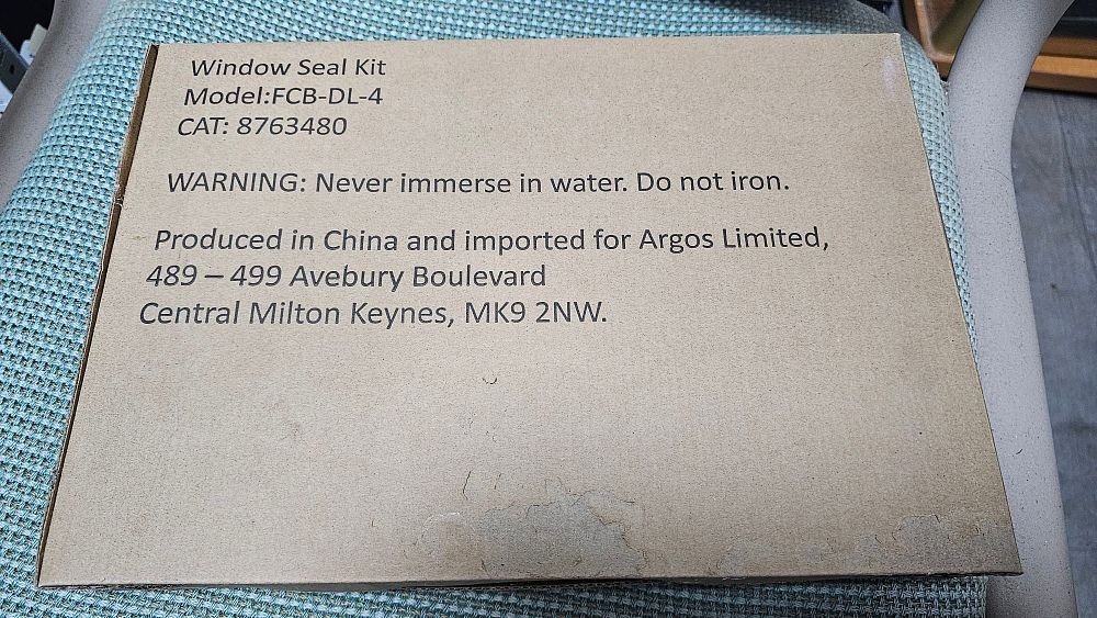 Lot 54: FCB-DL-4 Window Seal Kit - New Sealed
