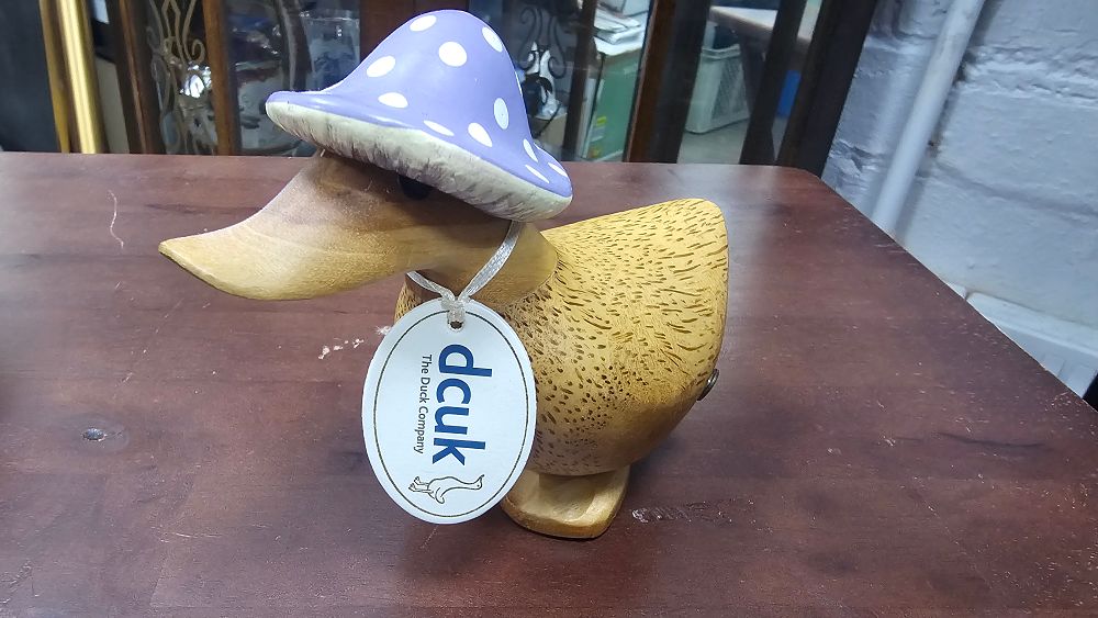 Lot 93: dcuk Bamboo Root Toadstool Folk Mushroom Ducky - New Condition