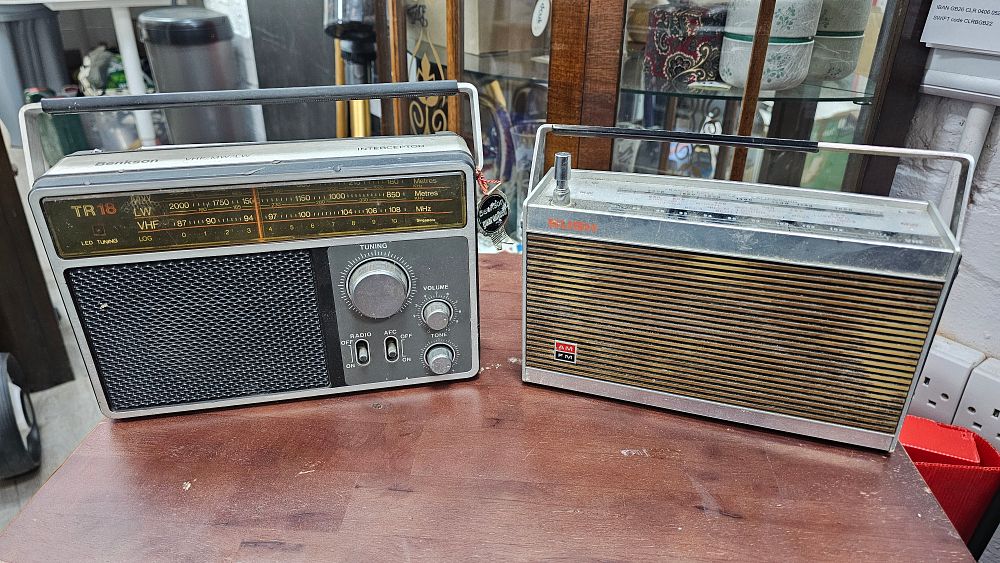 Lot 104: Benkson TR18 and Bush VTR 175 Portable Transistor Radios - Used Condition