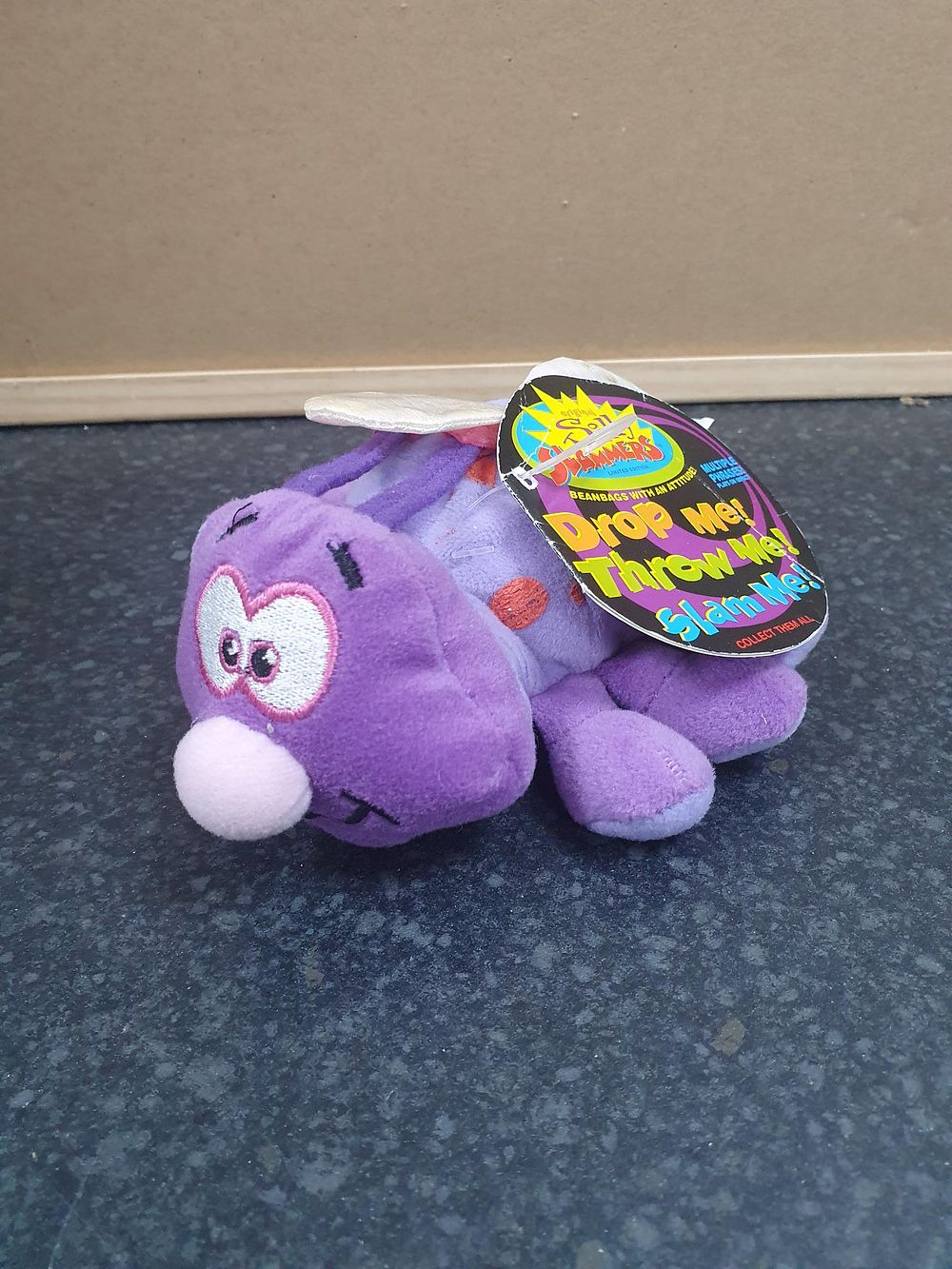Lot 189: Silly Slammers Purple Limited Edition Interactive Beanbag Plush - Very Good Condition