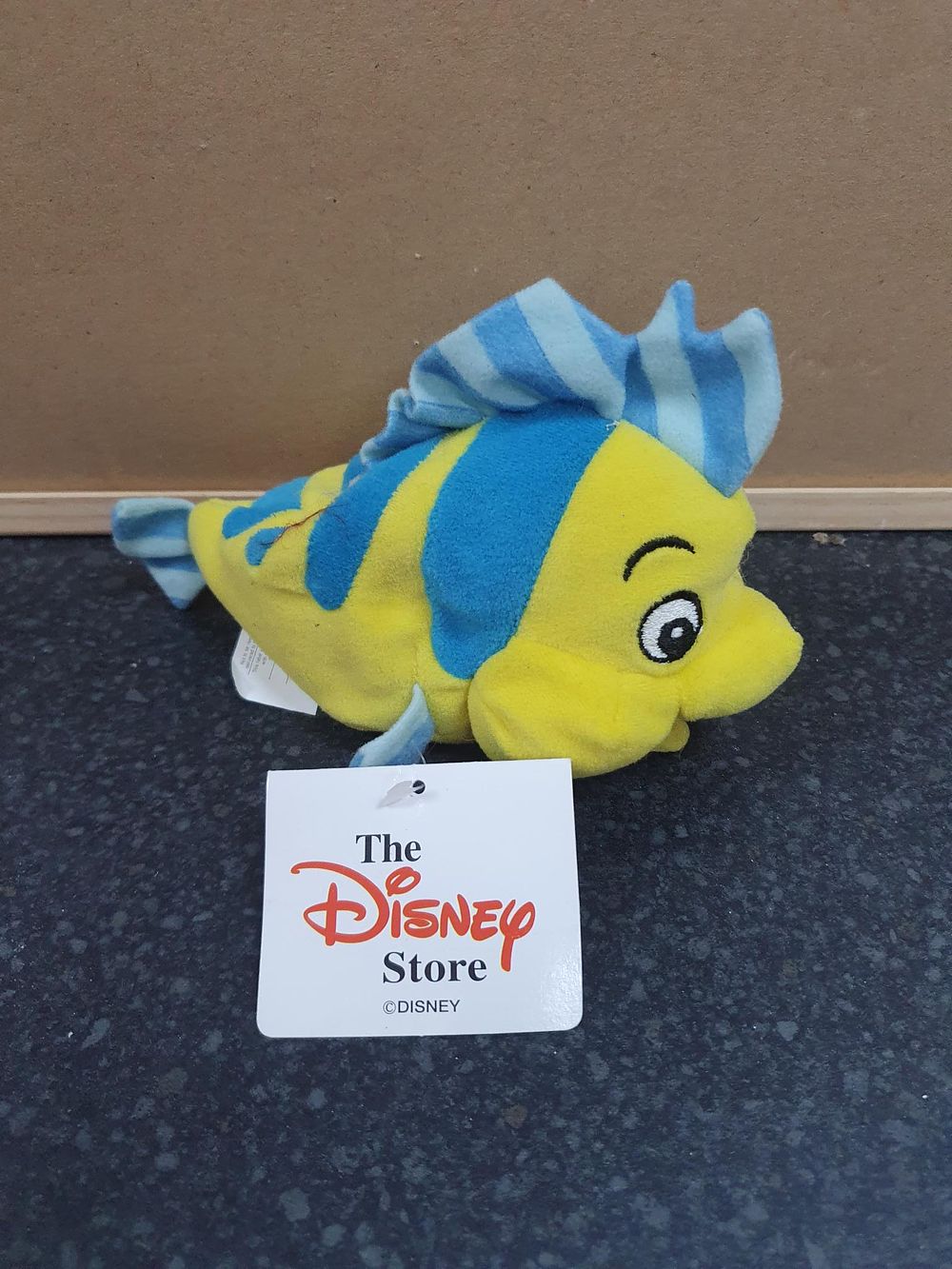 Lot 198: The Disney Store Flounder Plush Soft Toy - Very Good Condition