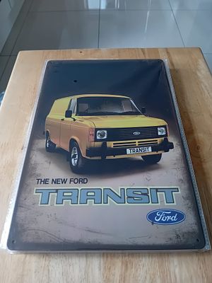 Ford Transit Mark 2 Decorative Metal Wall Sign. This is a contemporary decorative metal wall 