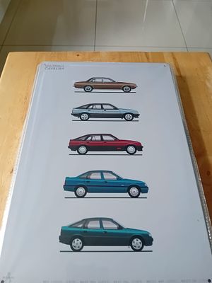Vauxhall Cavalier Evolution Commemorative Sign. This commemorative sign celebrates the model 