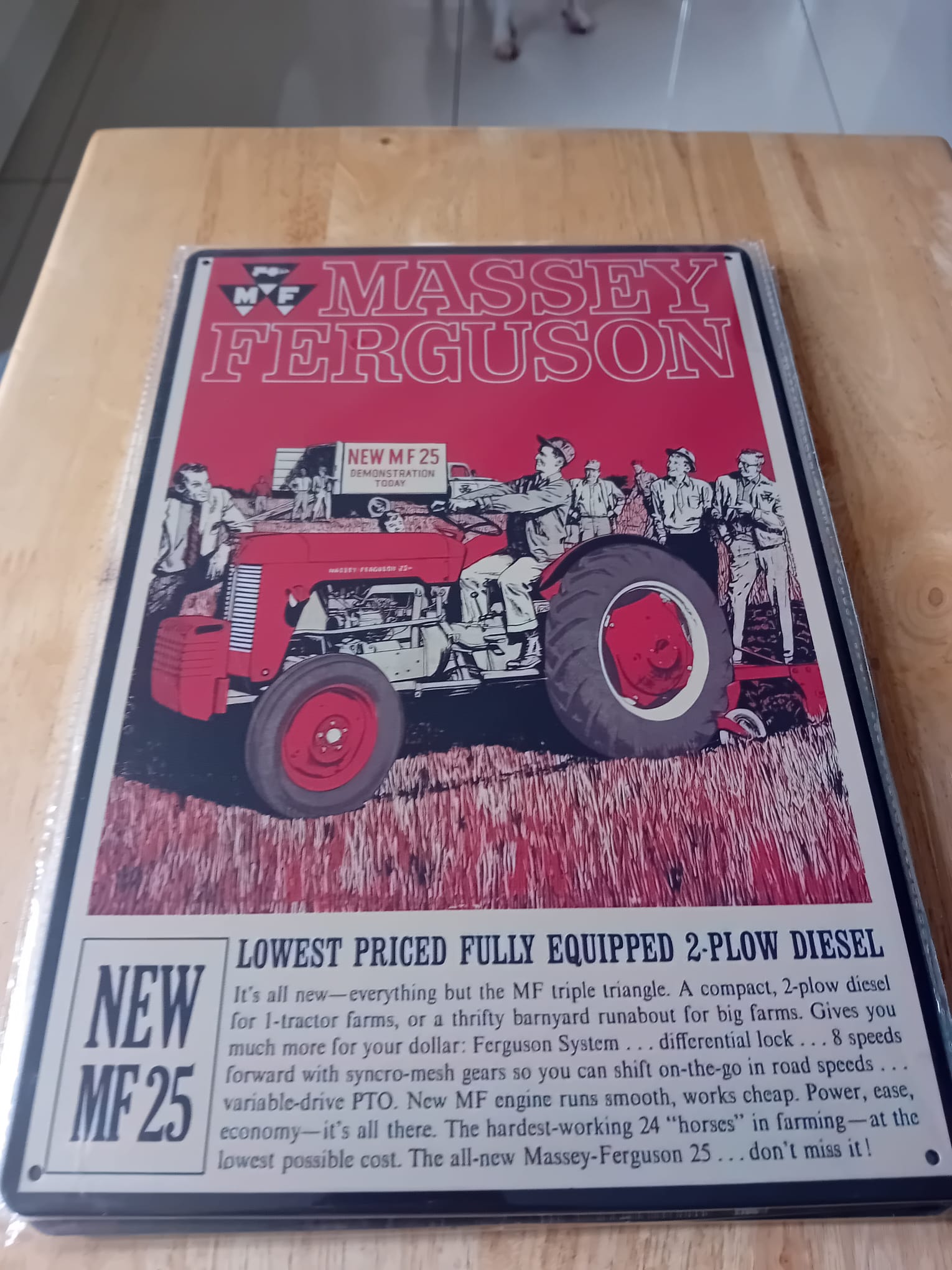 Massey Ferguson MF 25 Tractor Promotional Metal Sign