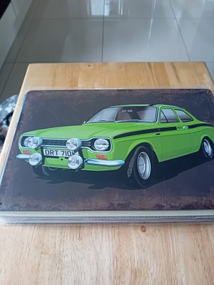 Ford Escort Mark 1 Mexico Decorative Wall Sign. This single-sided decorative wall plaque depicts 