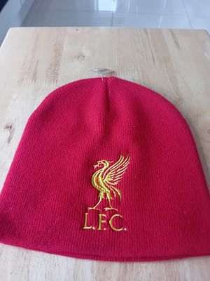 Official Liverpool FC Red Knit Beanie Hat with Original Tag. This is an official Liverpool 