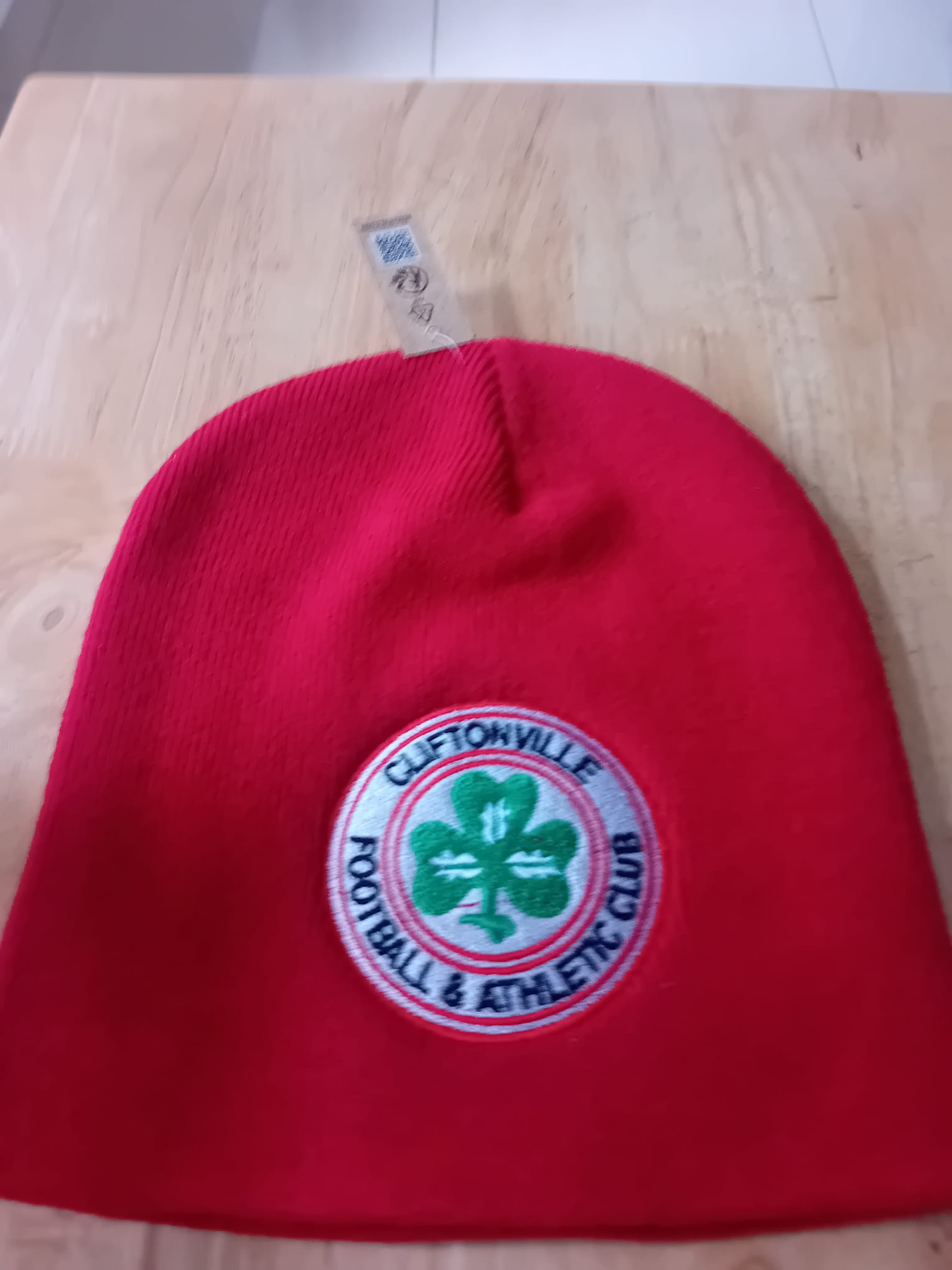 Cliftonville Football & Athletic Club Red Knit Beanie Hat