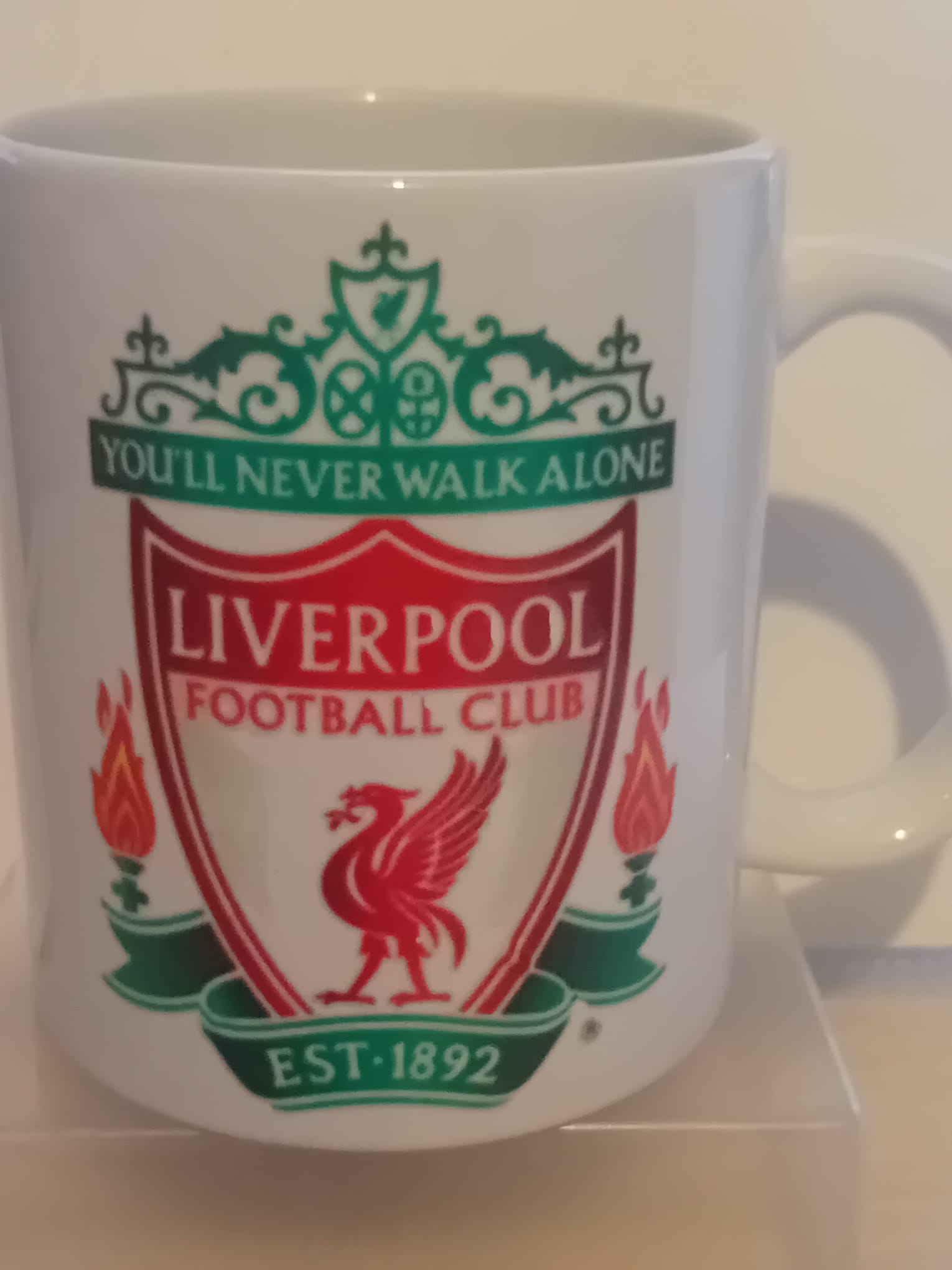 Liverpool fc 11oz mug recommended handwash only