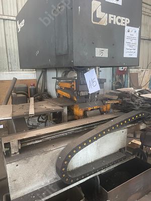 מכונת ניקוב (כל הסוגי המתכות ) תוצרת FICEP , הידראולית עובי פח 13 מ"מ , הפעלה ממוחשבת , שנת 2007.