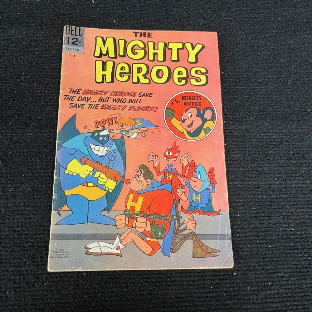 Lot 309: Mighty Heroes 4 Feat. Mighty Mouse Dell Silver Age