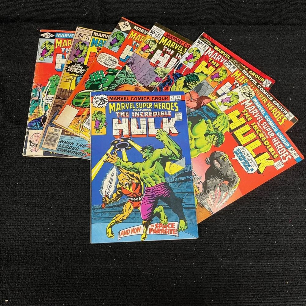 Lot 311: Marvel Super-Heroes Feat. Hulk Bronze Age Lot