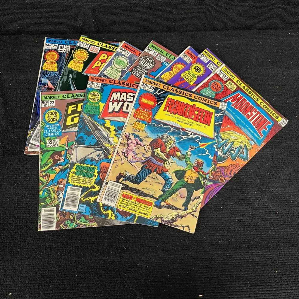 Lot 313: Marvel Classic Comics Lot w/ Frankenstein