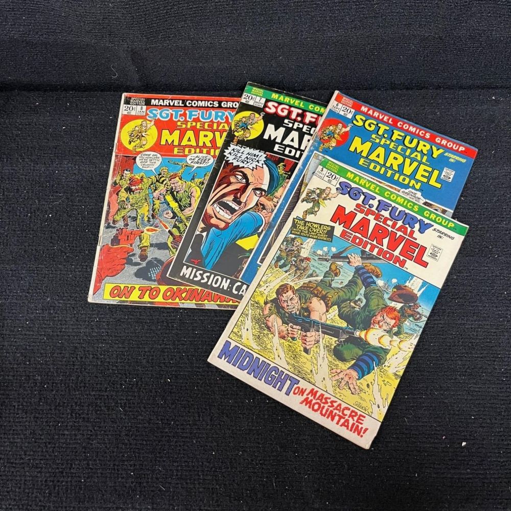 Lot 316: Sgt. Fury Special 5-8 Marvel Bronze Age War