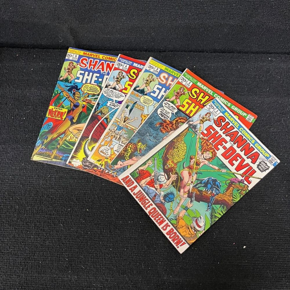 Lot 317: Shanna She-Devil 1-5 Marvel Bronze Age Series