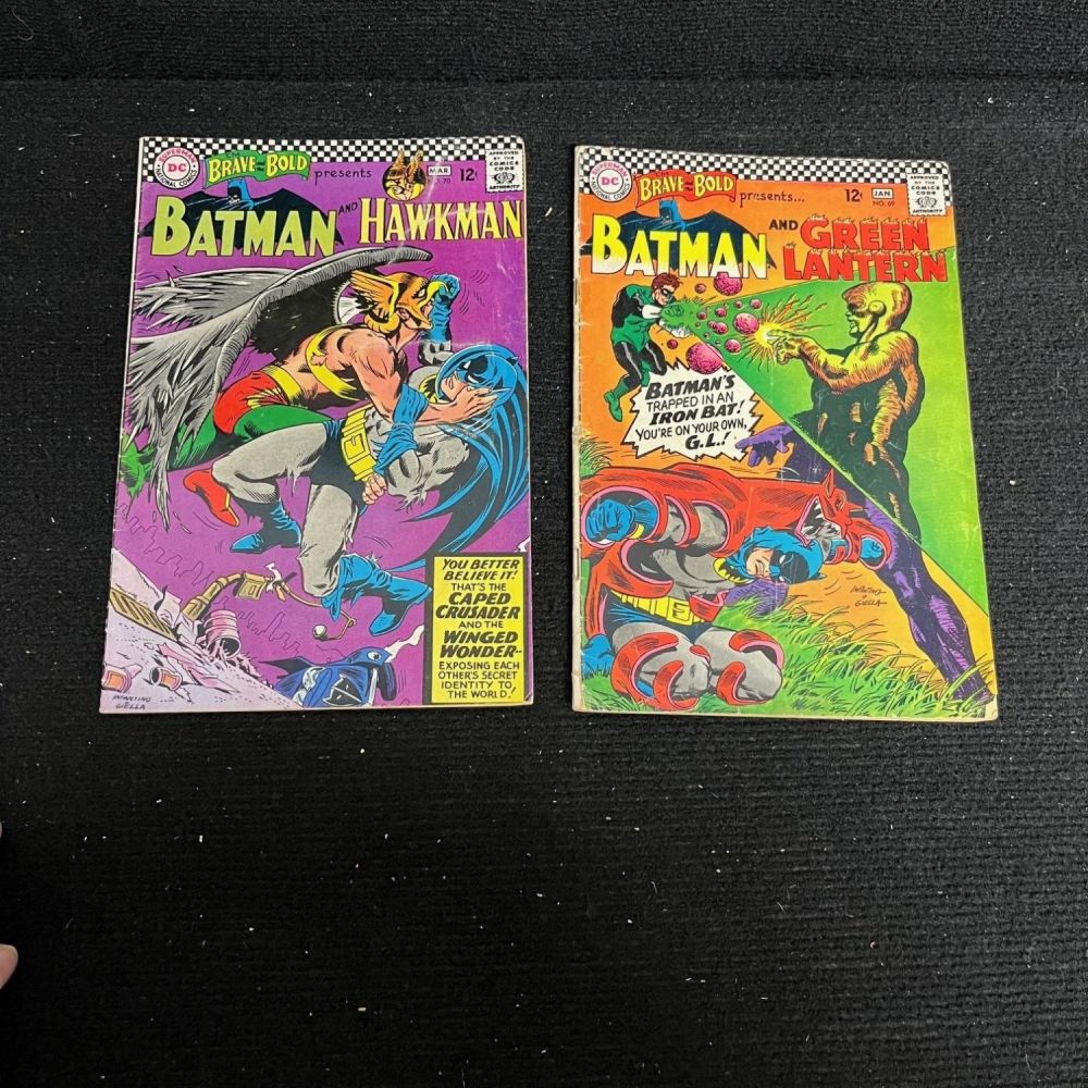 Lot 332: Brave & the Bold 64, 67, 68  69 & 70 Feat. Batman