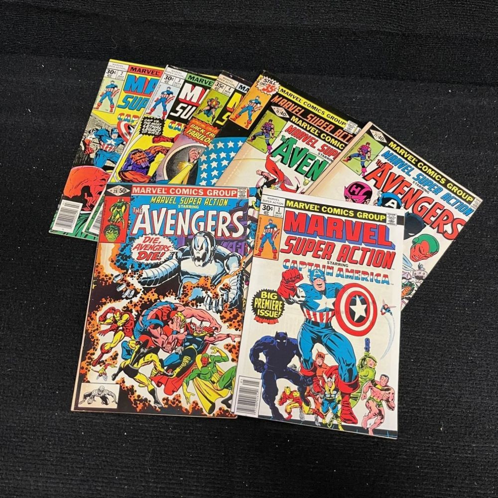 Lot 350: Marvel Super Action Feat. Avengers W/ #1 Issue