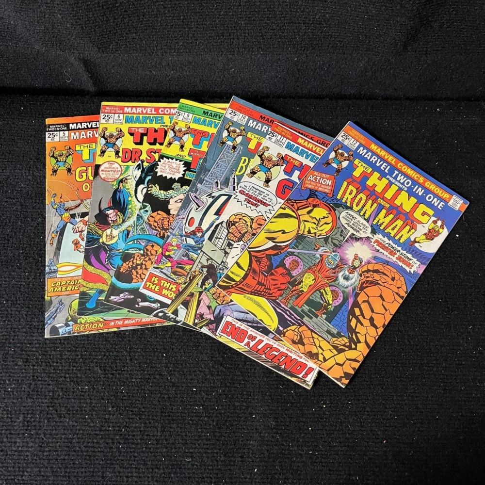 Lot 356: Marvel Two In One Feat. The Thing Early Issues Lot