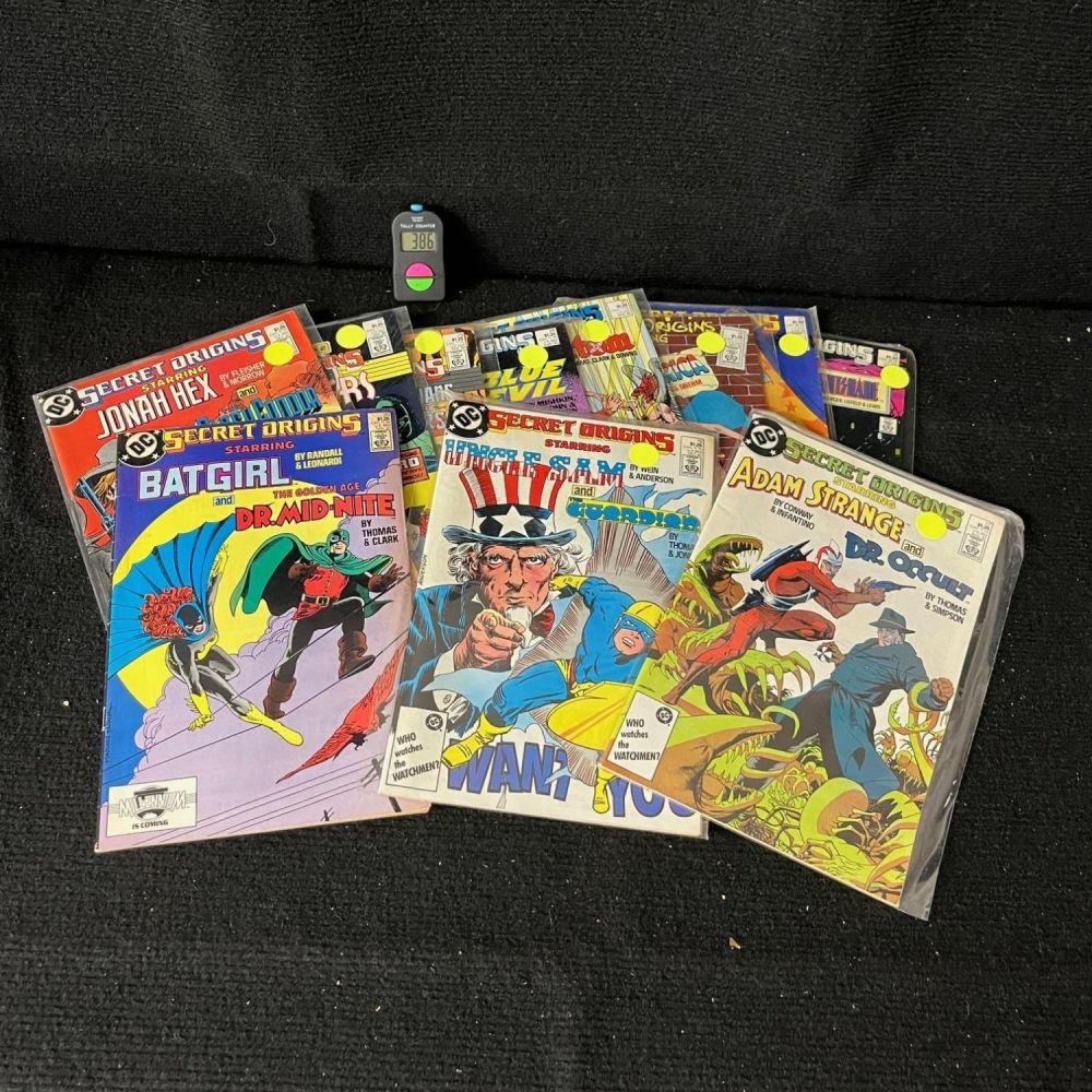 Lot 386: Secret Origins DC Comic Series Lot