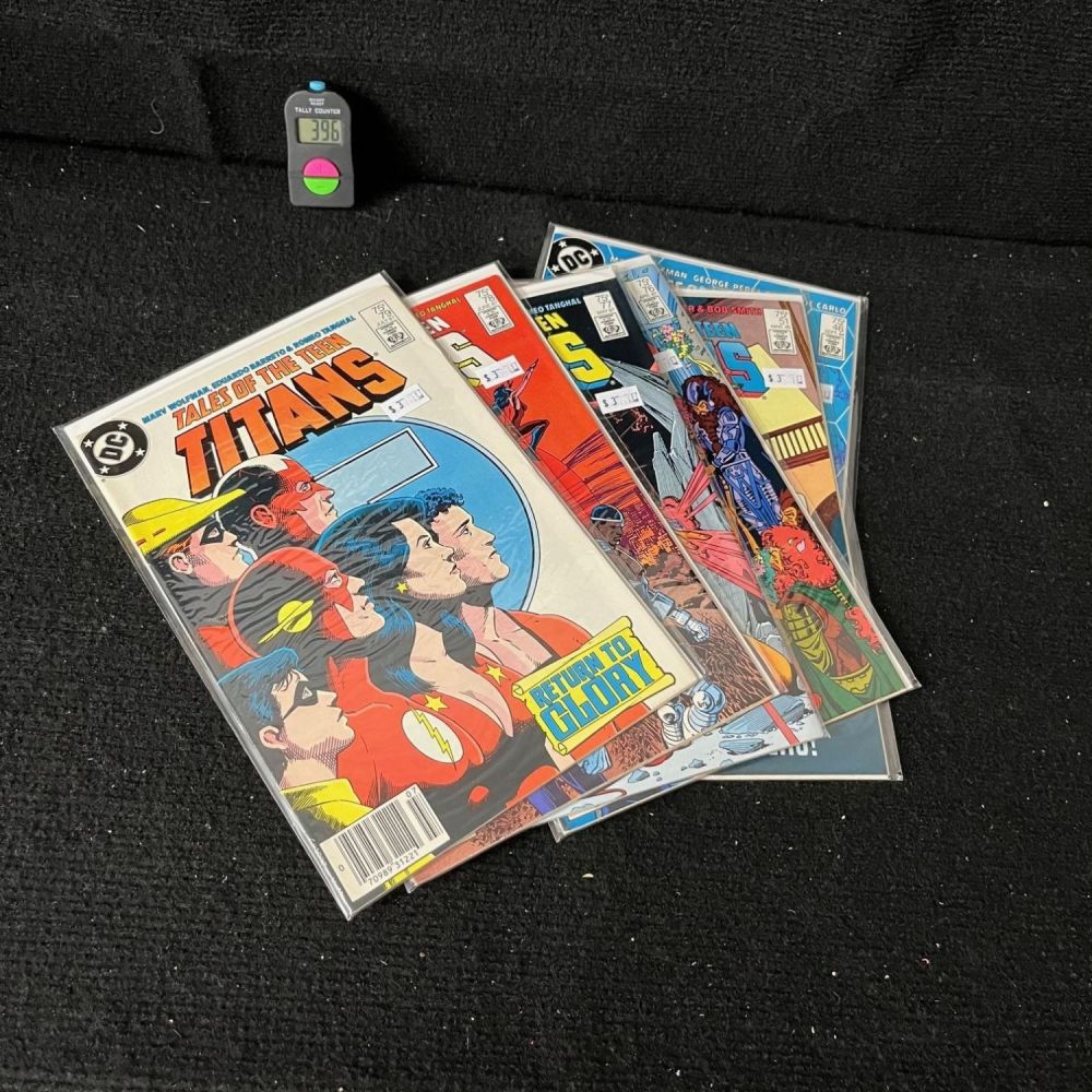 Lot 396: Tales of the New Teen Titans Copper Age Comic Lot