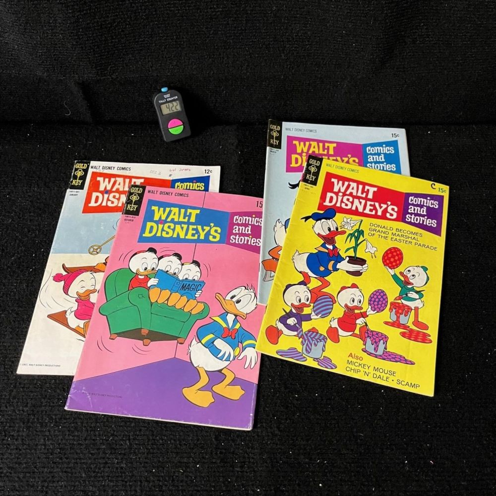 Lot 422: Walt Disney's Comics & Stories Gold Key Lot