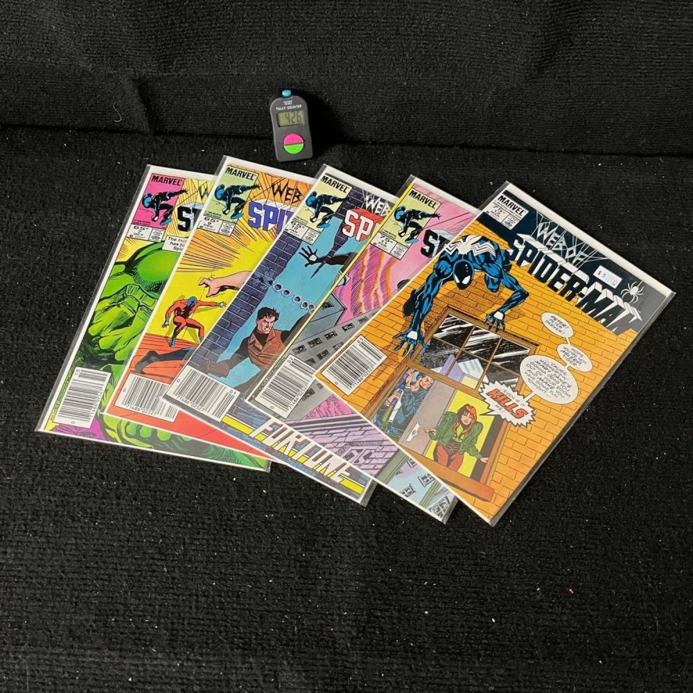 Lot 426: Web of Spider-man Newsstand Edition Lot