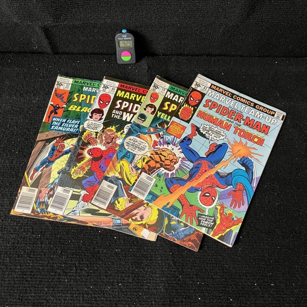 Lot 429: Marvel Team Up 57 & 58-61 Feat. Spider-man