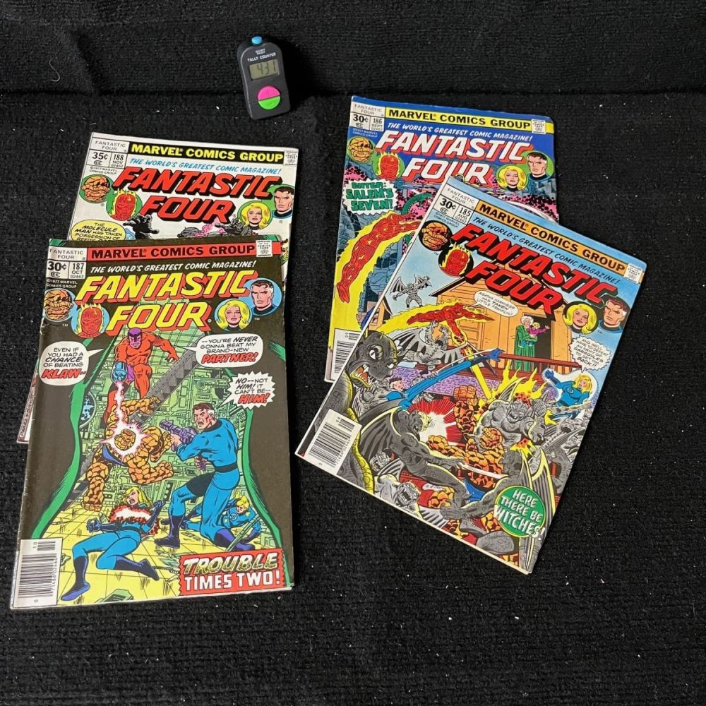 Lot 431: Fantastic Four 185-188 Key 1st App Issue