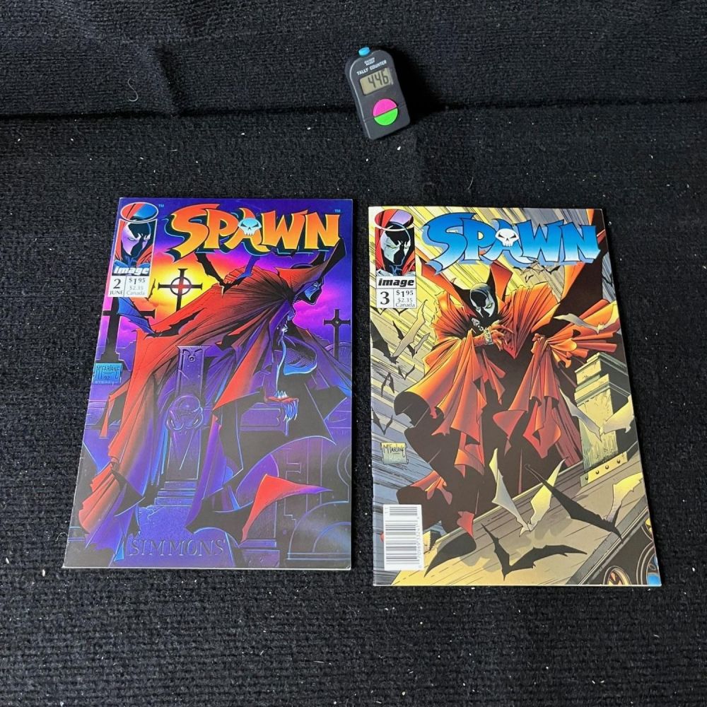 Lot 446: Spawn 2-4 w/ 2 &3 Newsstand Editions