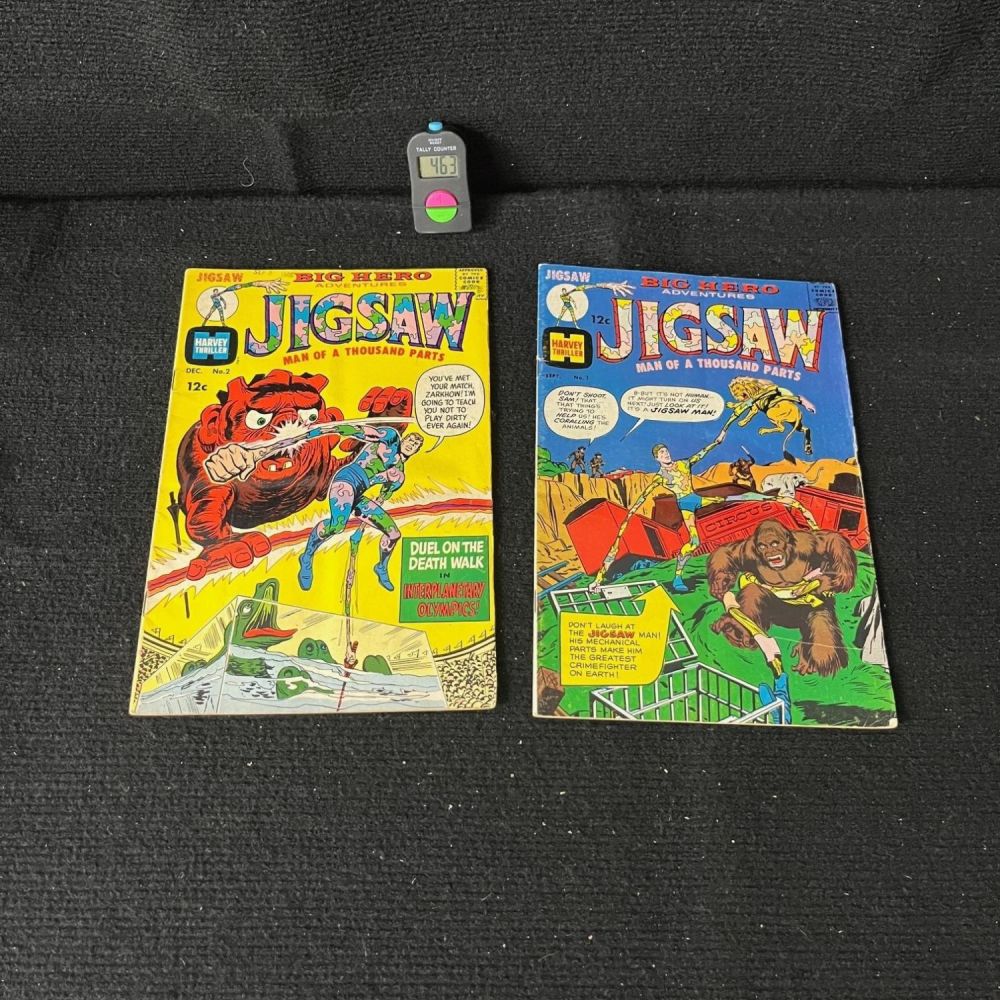 Lot 463: Jigsaw 1 & 2 Harvey Thriller Comic Series