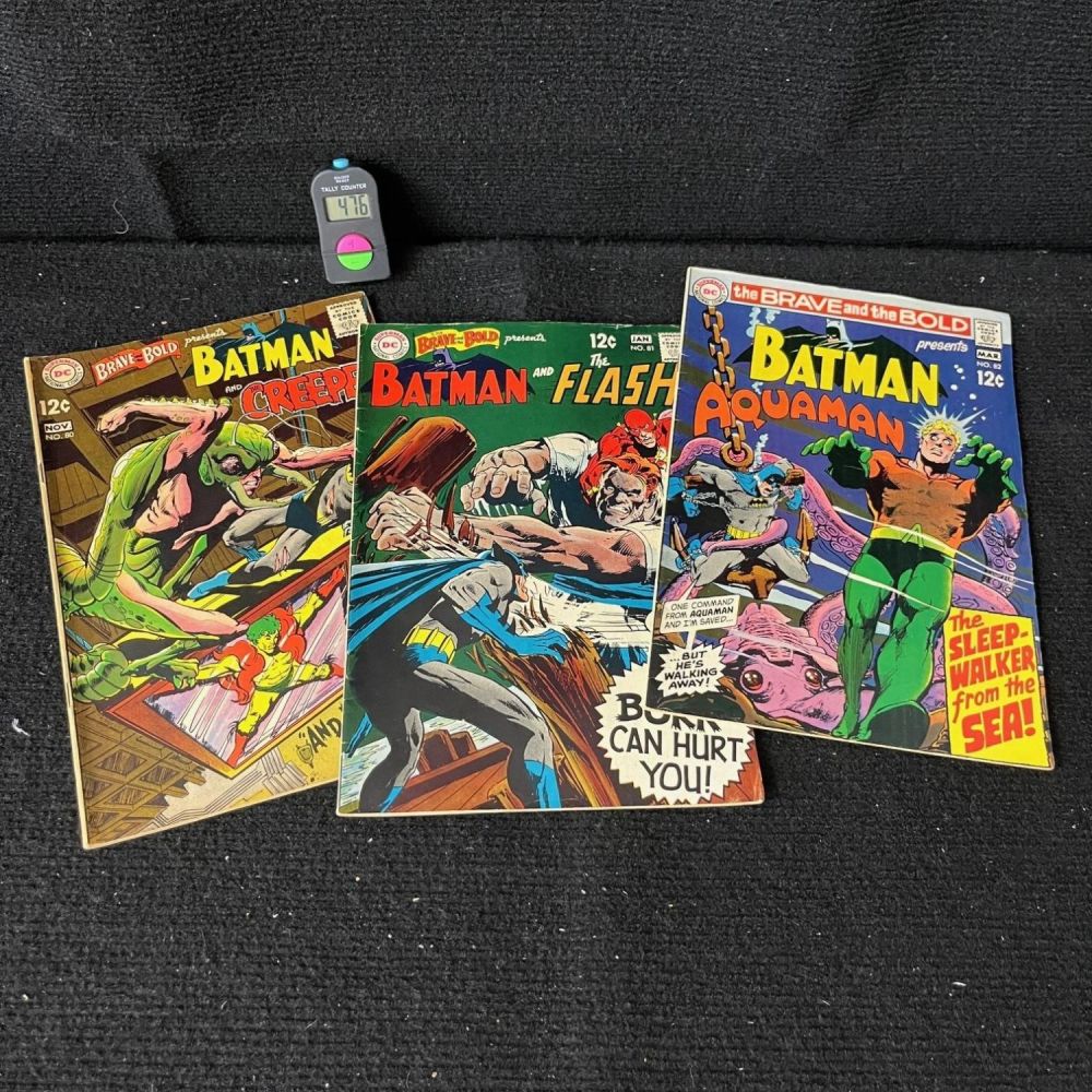 Lot 476: Baman in Brave & the Bold 80, 81, & 82 Silver Age