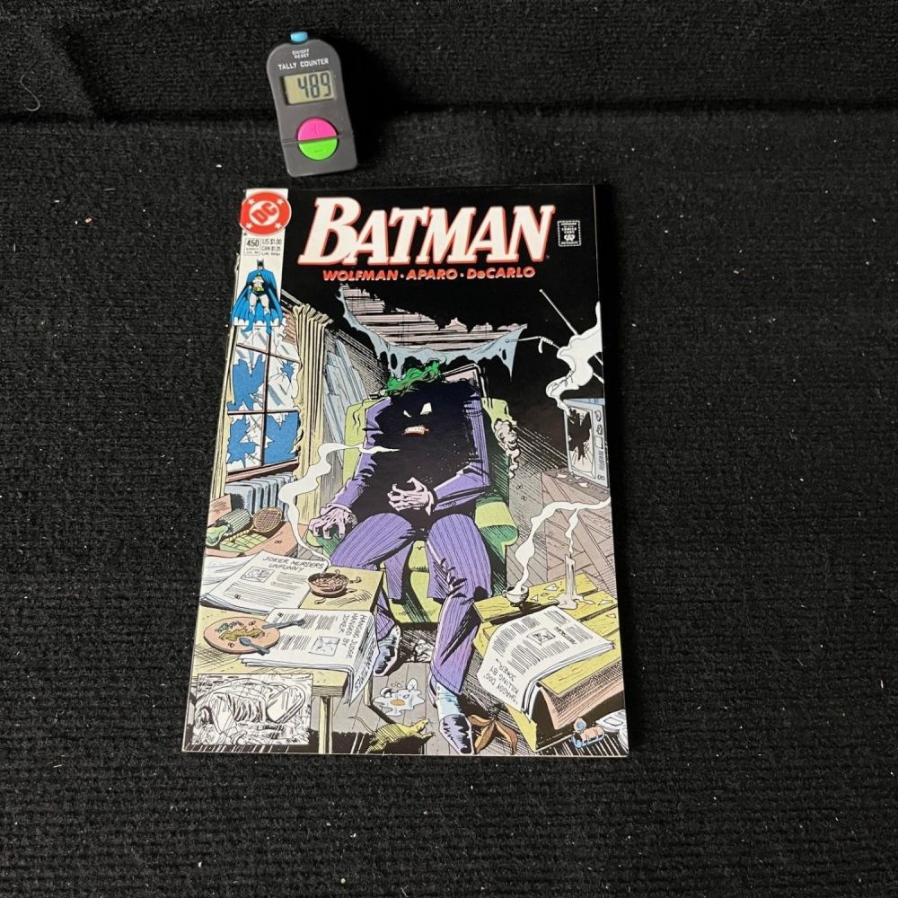 Lot 489: Batman 450 Classic Joker Smoking Cover