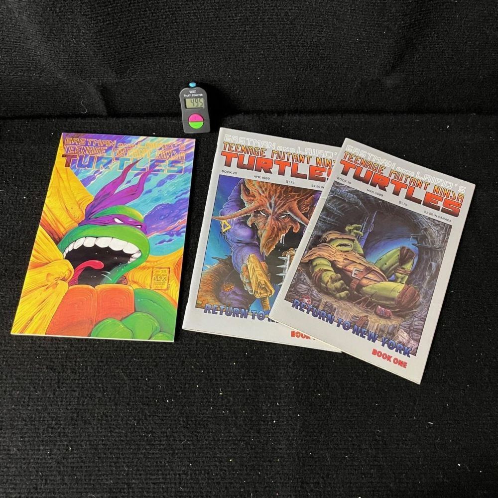 Lot 495: Teenage Mutant Ninja Turtles 19, 20, & 22