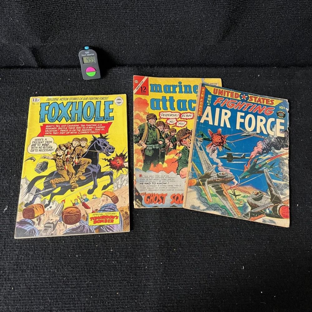 Lot 499: Golden, Silver & Bronze Age War Comic lot
