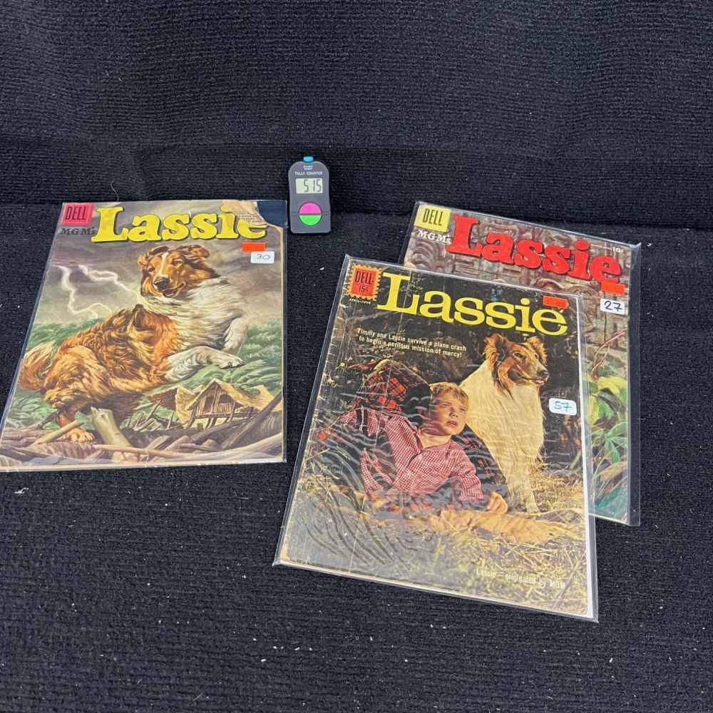 Lot 515: Lassie Comic Lot Dell Golden Age