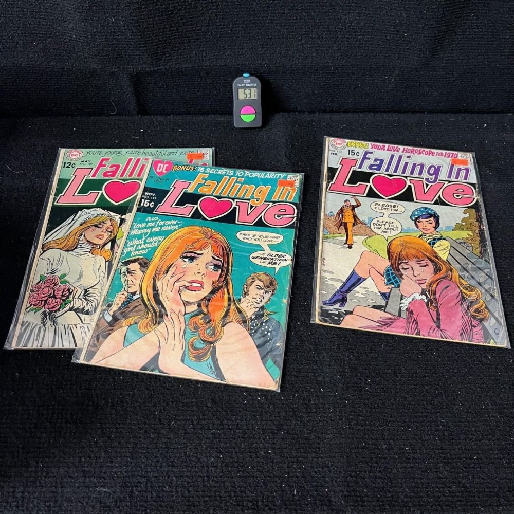 Lot 531: Falling in Love DC Bronze Age Romance Lot