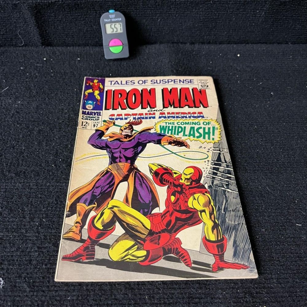 Lot 557: Tales of Suspense 97 1st ap. Whiplash