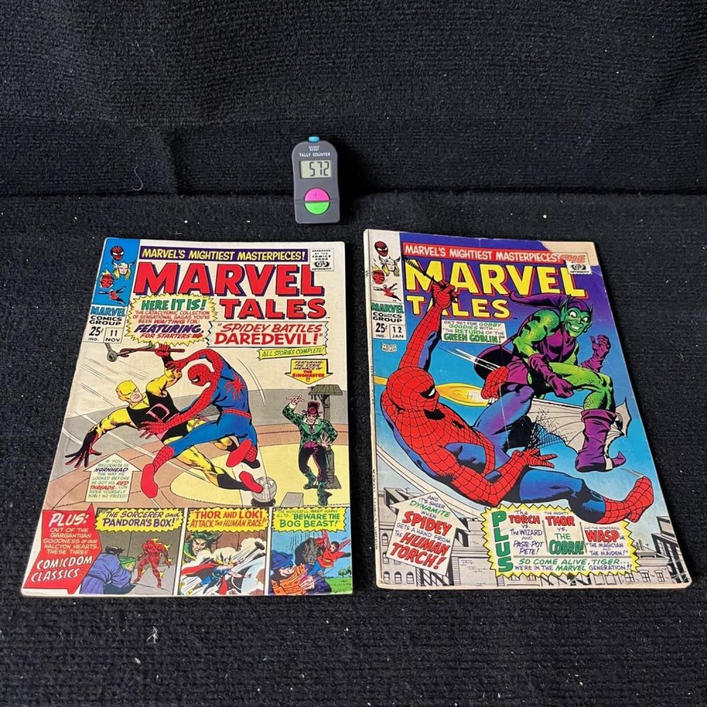 Lot 572: Marvel Tales 11 & 12 Spider-man vs. Green Goblin +