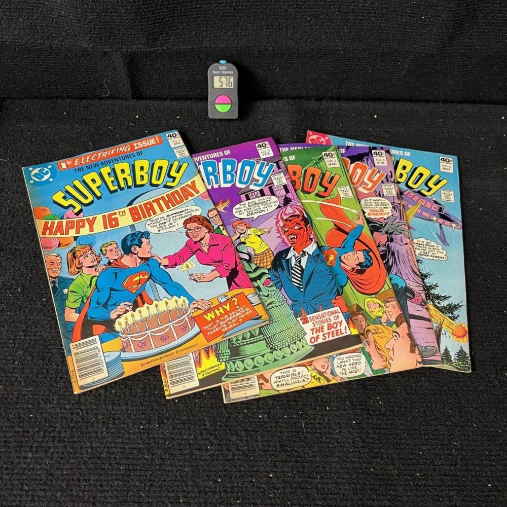 Lot 576: New Adventures of Superboy Lot w/ #1