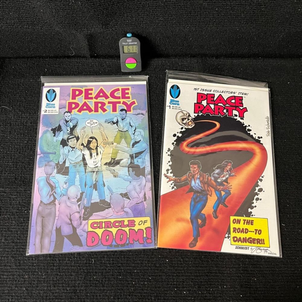 Lot 611: Peach Party 1 & 2 Signed by Rob Schmidt w/Promo