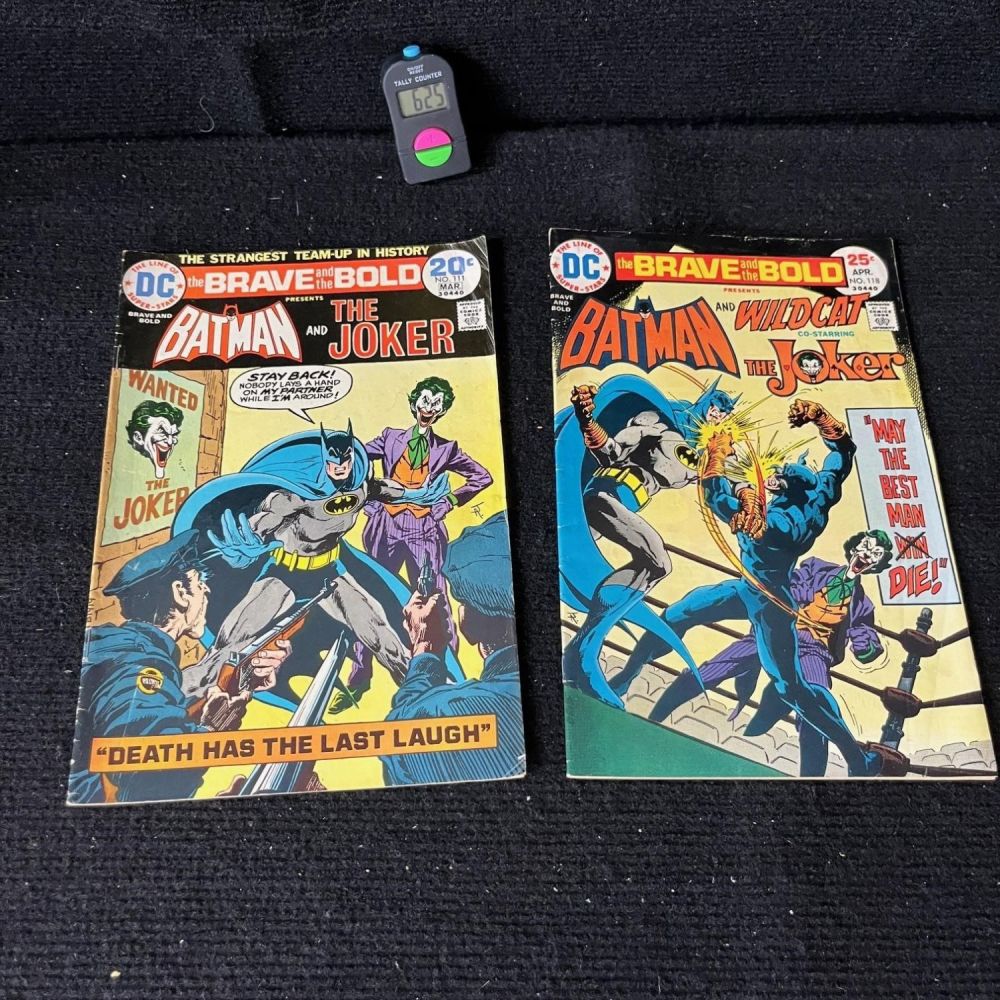 Lot 625: Batman in Brave & the Bold 111 & 118 vs. Joker