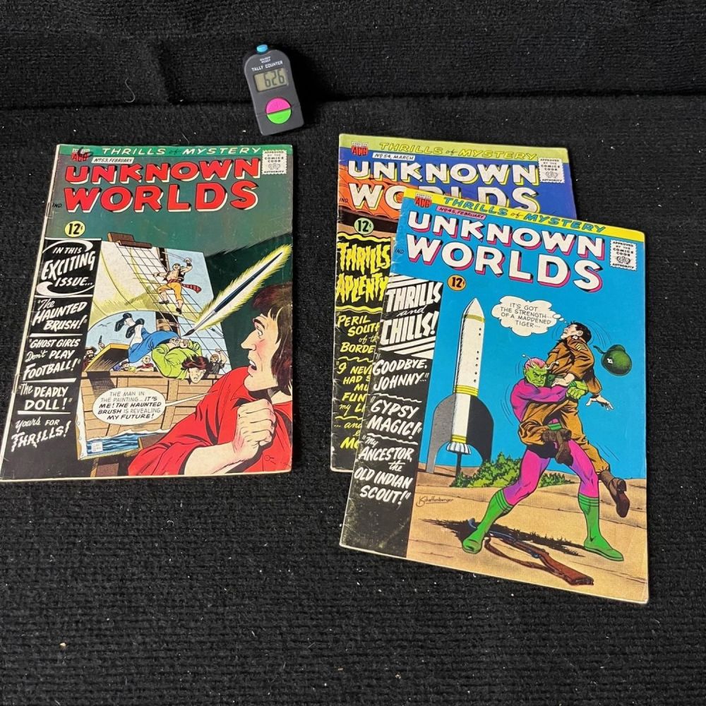 Lot 626: Unknown Worlds Comic Lot Silver Age Horror