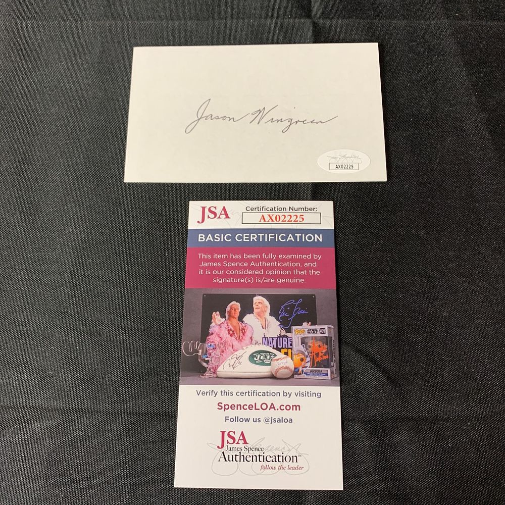 Lot 347: Jason Wingreen Autograph JSA COA