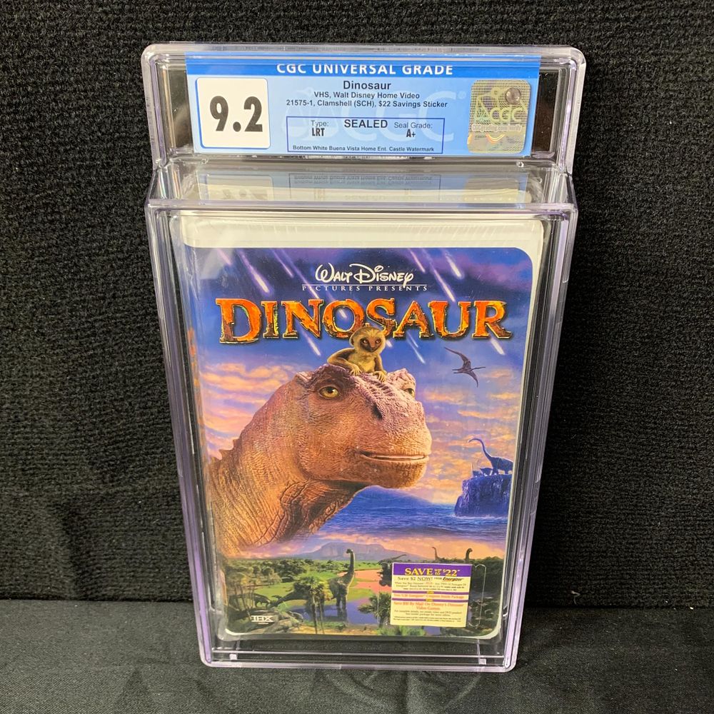 Lot 364: CGC 9.2 Disney's Dinosaur VHS
